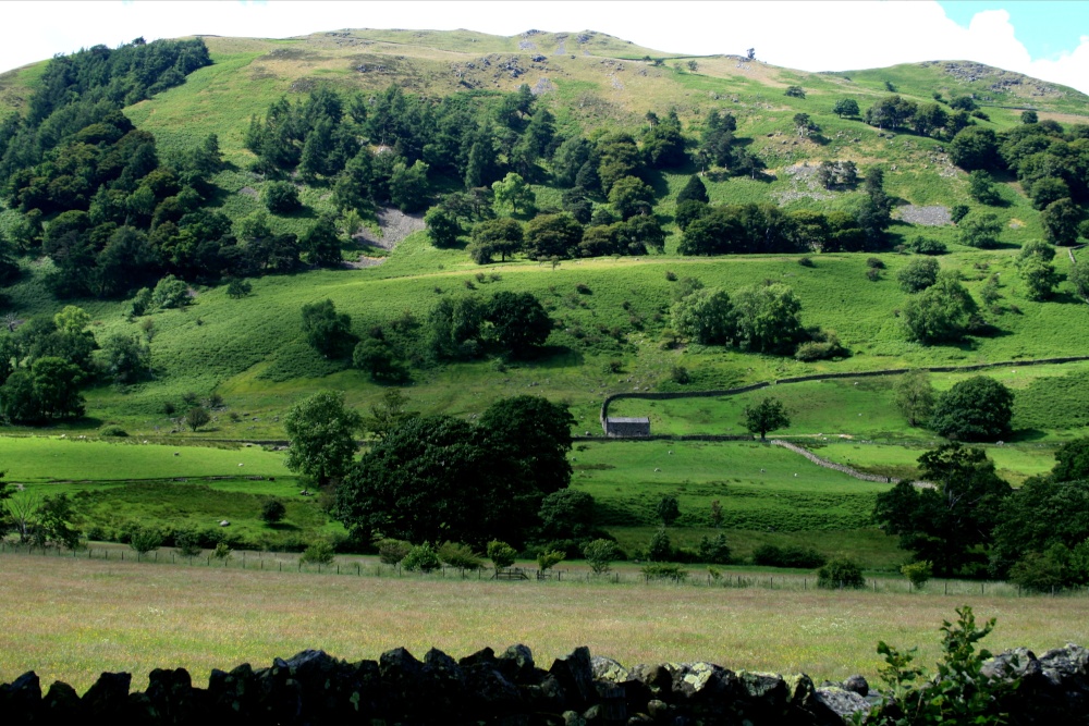 The fells overlooking Glencoyne Bay, Ullswater.