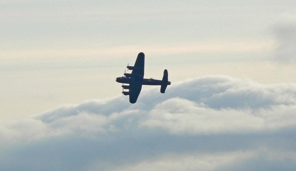 Lancaster displaying over Dartmouth