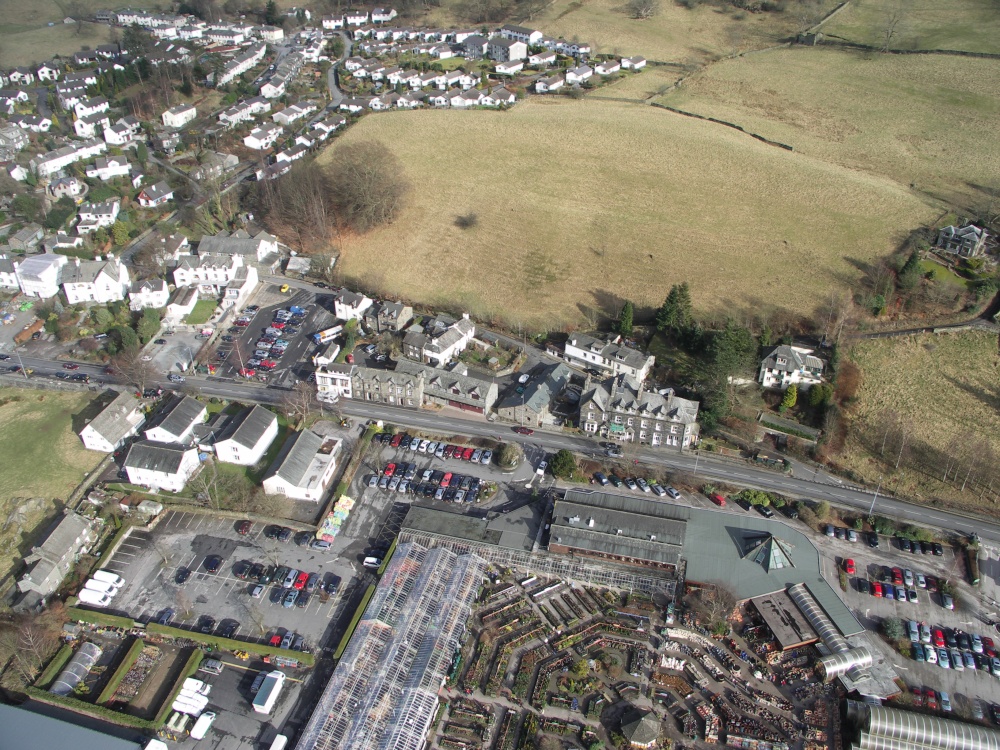 Hayes Garden World from the air