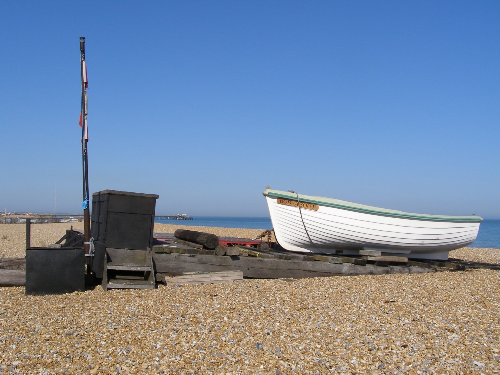 Boat on the beach.