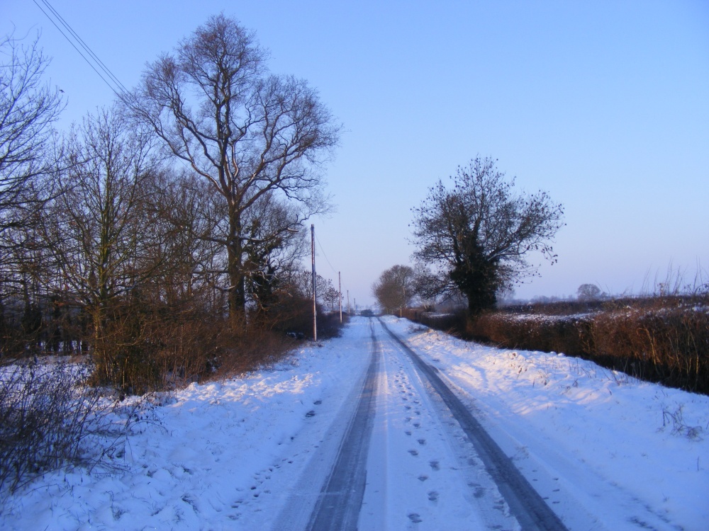 A village exit.