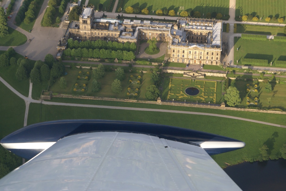 Chatsworth house from the west