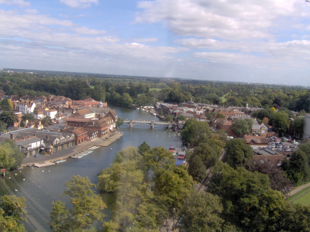 A view of Windsor from the Ferris Wheel near the river, 2007