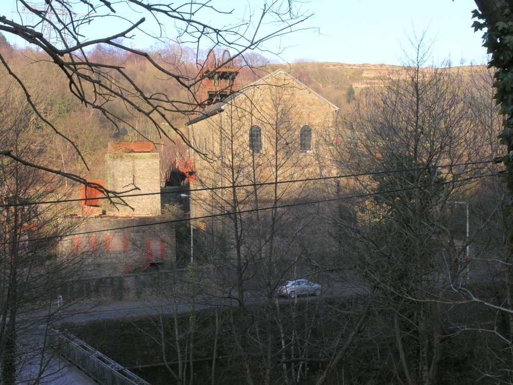 Disused mine buildings near Pontypridd