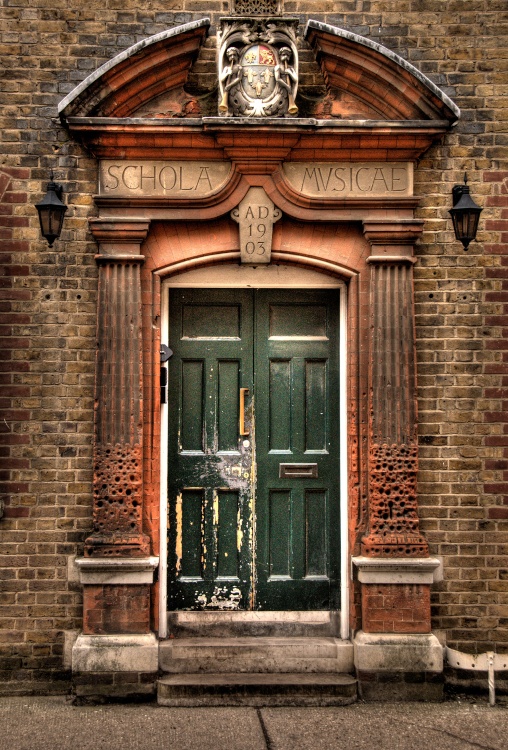 Old music school doorway - Eton