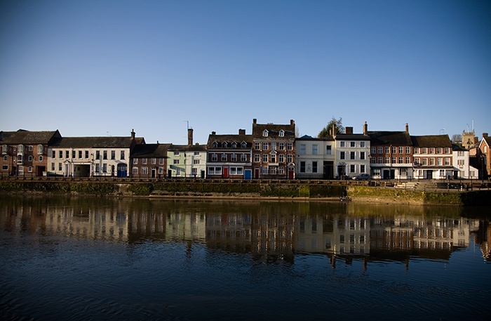 Reflections in the River Severn