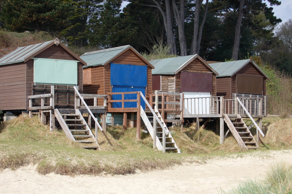 Beach huts at Studland