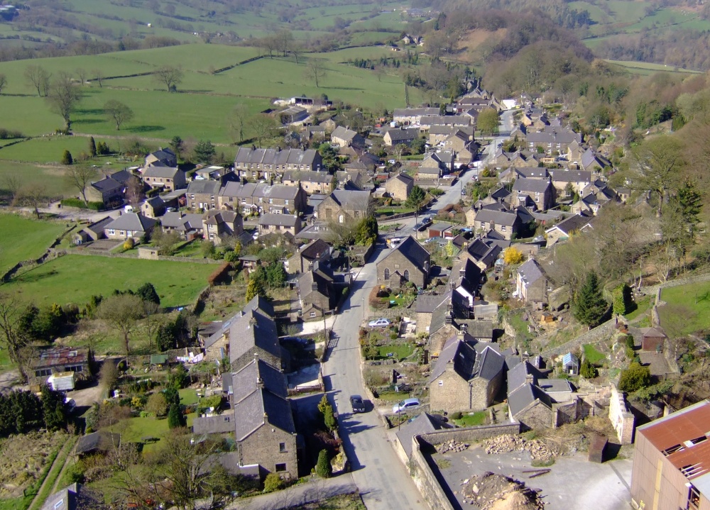 The village of Birchover in Derbyshire