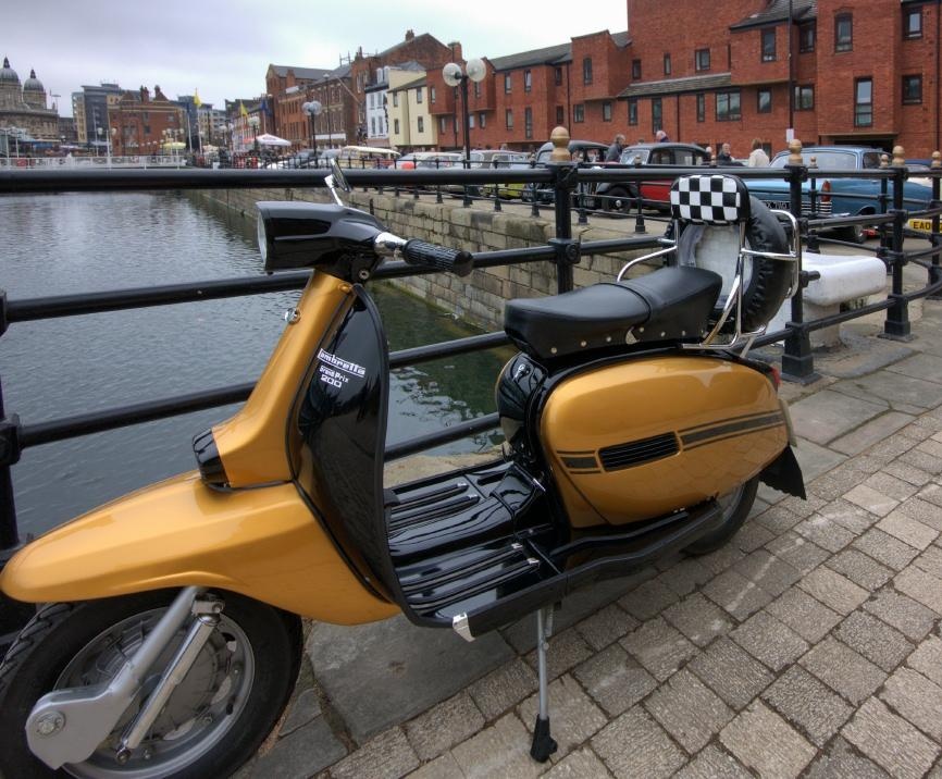 Lambretta GP200 on Princes Quay