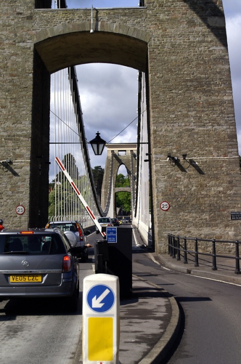 The Clifton Suspension Bridge.