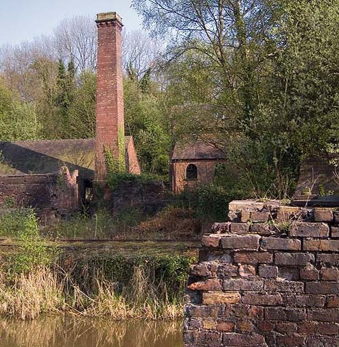 Derelict Brick & Tile Works at Blists Hill, Shropshire