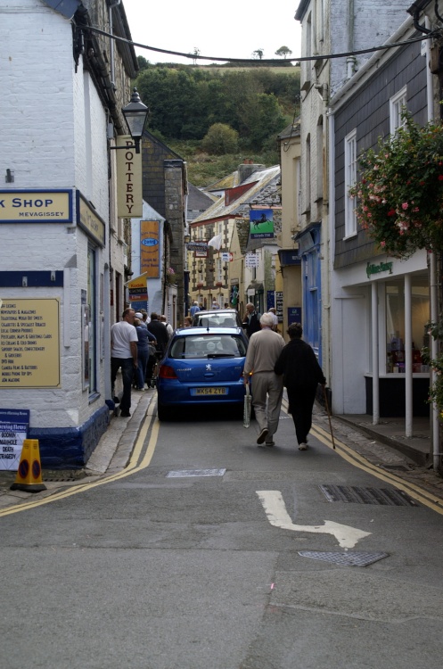 Main road from Mevagissey to Portmellon.