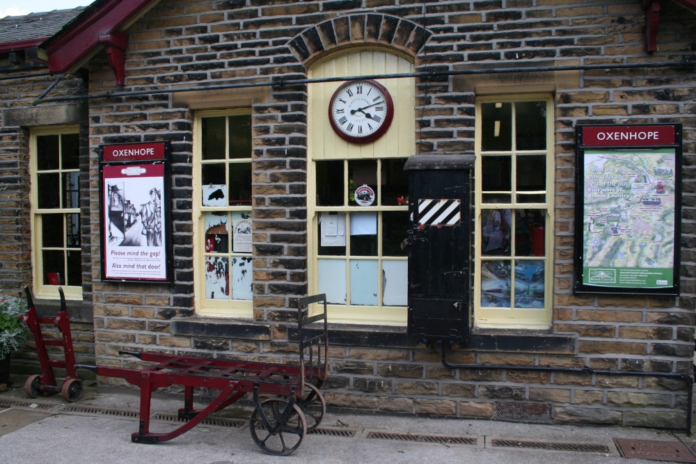 Photograph of At Oxenhope Station