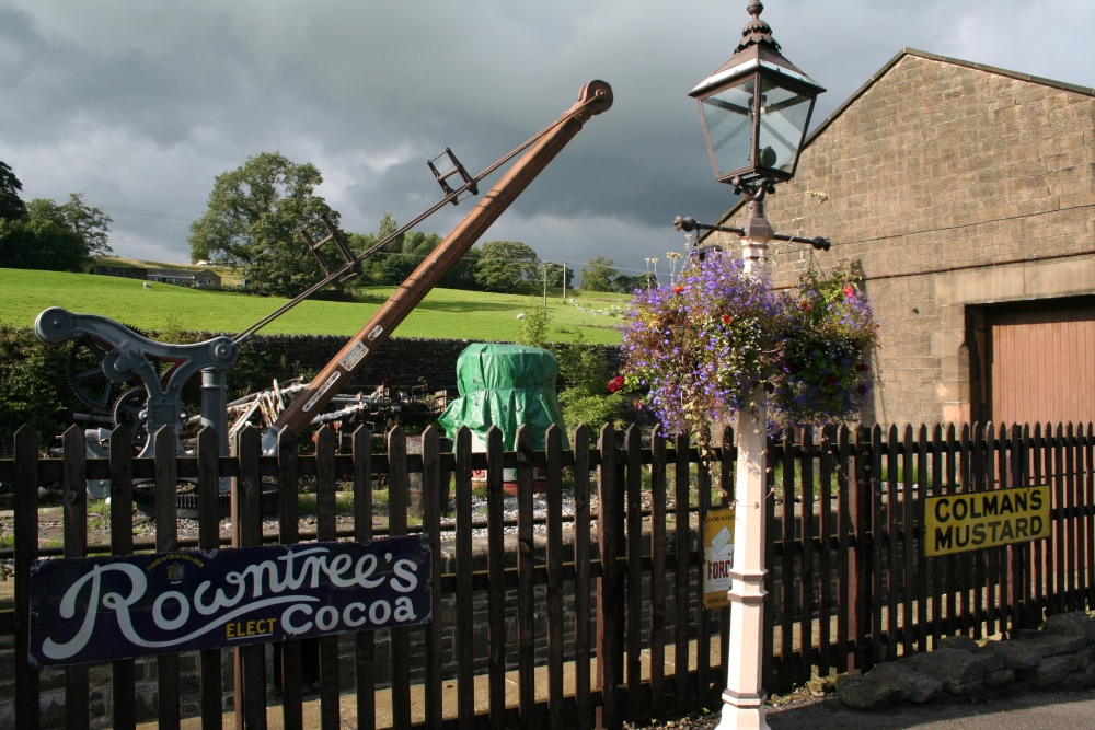 At Oakworth Station.