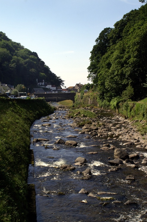 Looking down river.