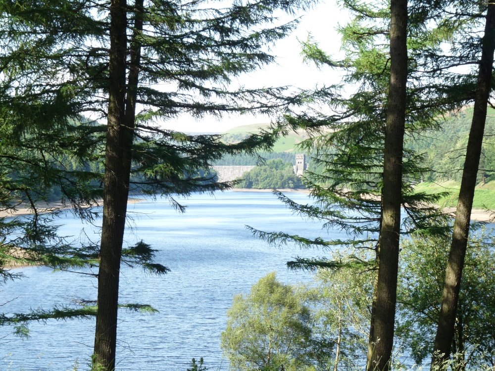 Looking across to Howden Dam In the far distance