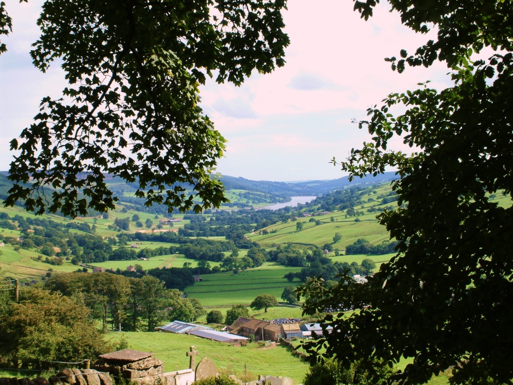 Photograph of View to Gouthwaite Reservoir from Middlesmoor Church