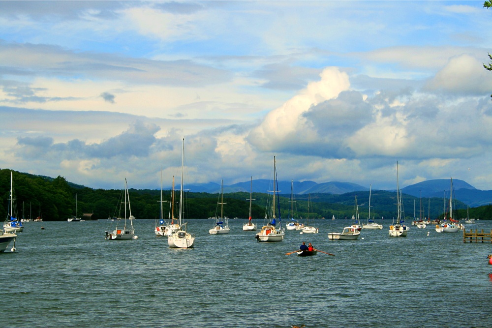 Lake Windermere looking north from Lakeside.