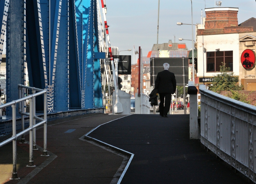 White haired guy on North bridge