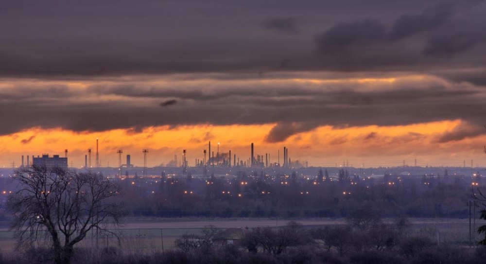 View from  Castle Hill Hospital - winter morning