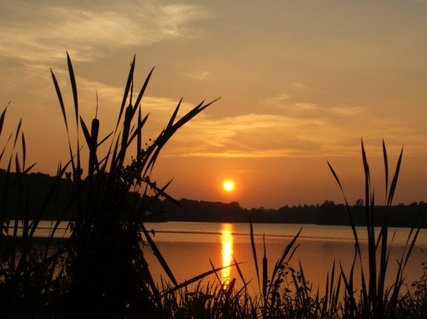 Sunset over Virginia Water Lake