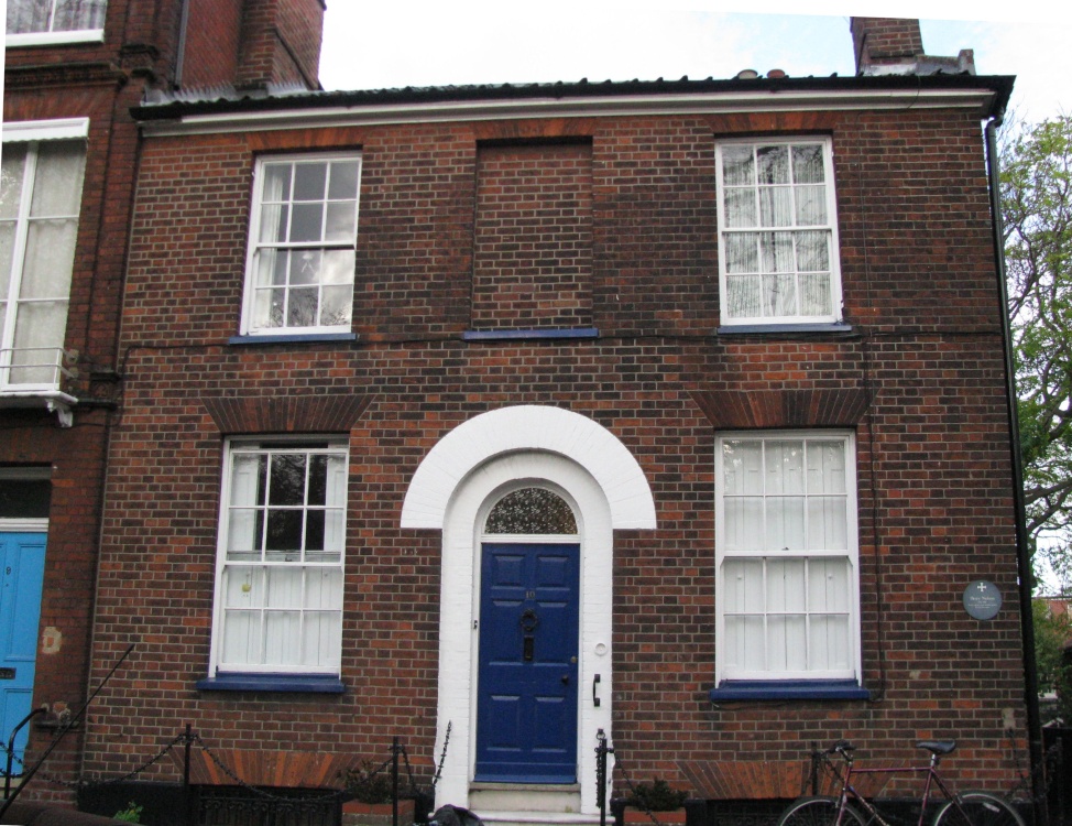 A house in Chapelfield North, opposite the gardens