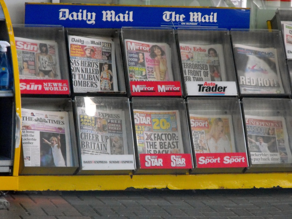 Photograph of Newspapers stand