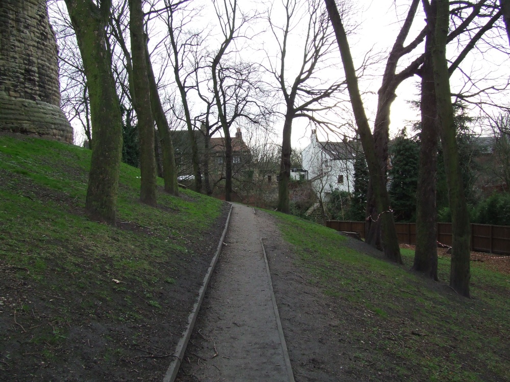 Pontefract Castle in winter