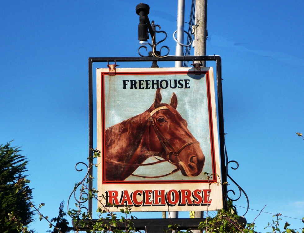 Photograph of Racehorse Pub Sign