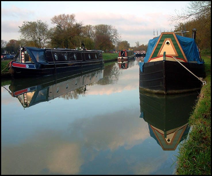 Photograph of Barge on canal at Gayton