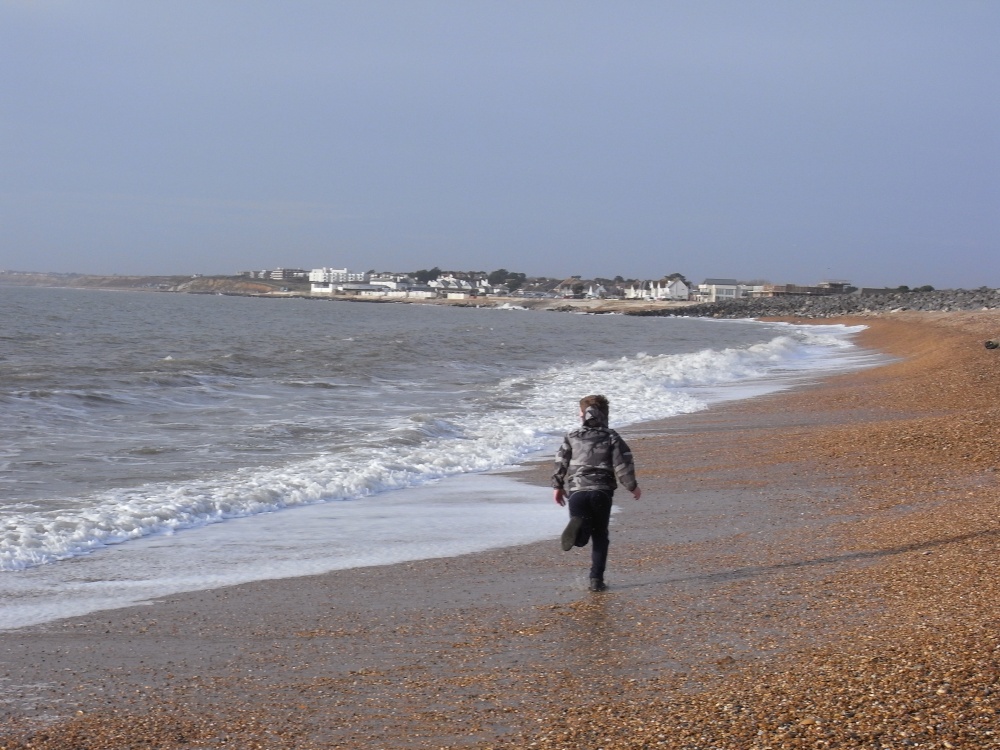 A view of Keyhaven beach December 2009