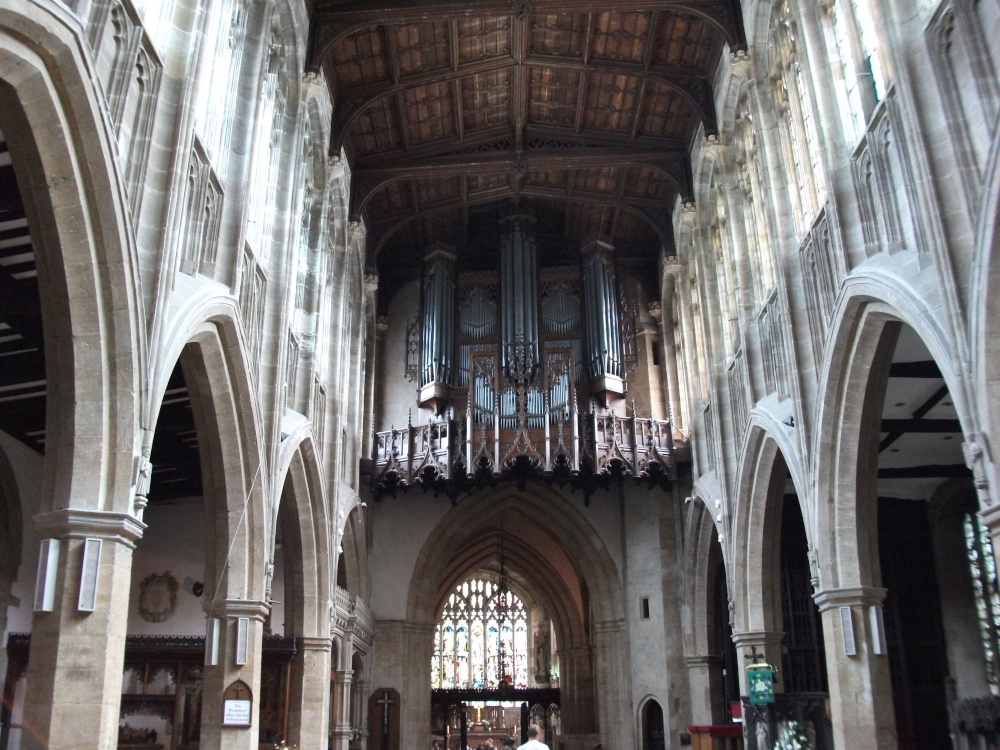 Stained Glass inside Holy Trinity