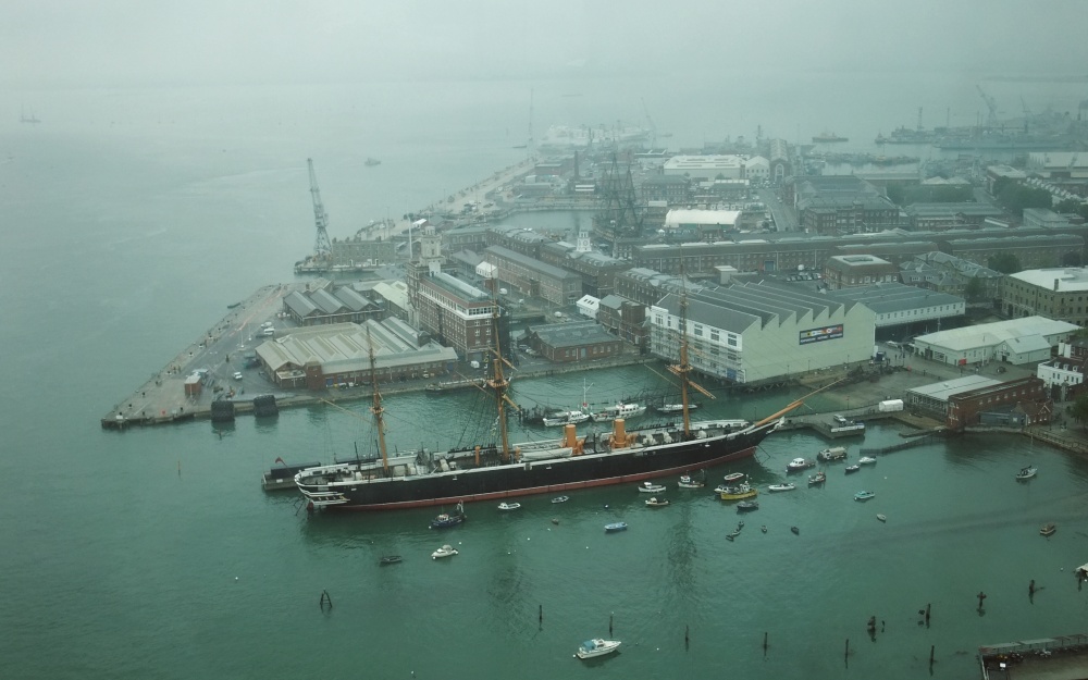 Portsmouth Historic Dockyard from the Spinnaker Tower