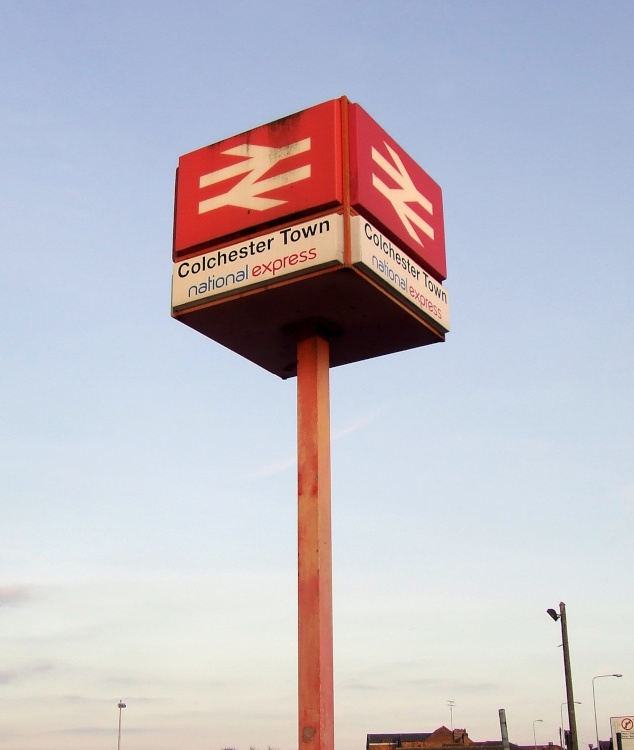 Colchester Town Railway Station Sign