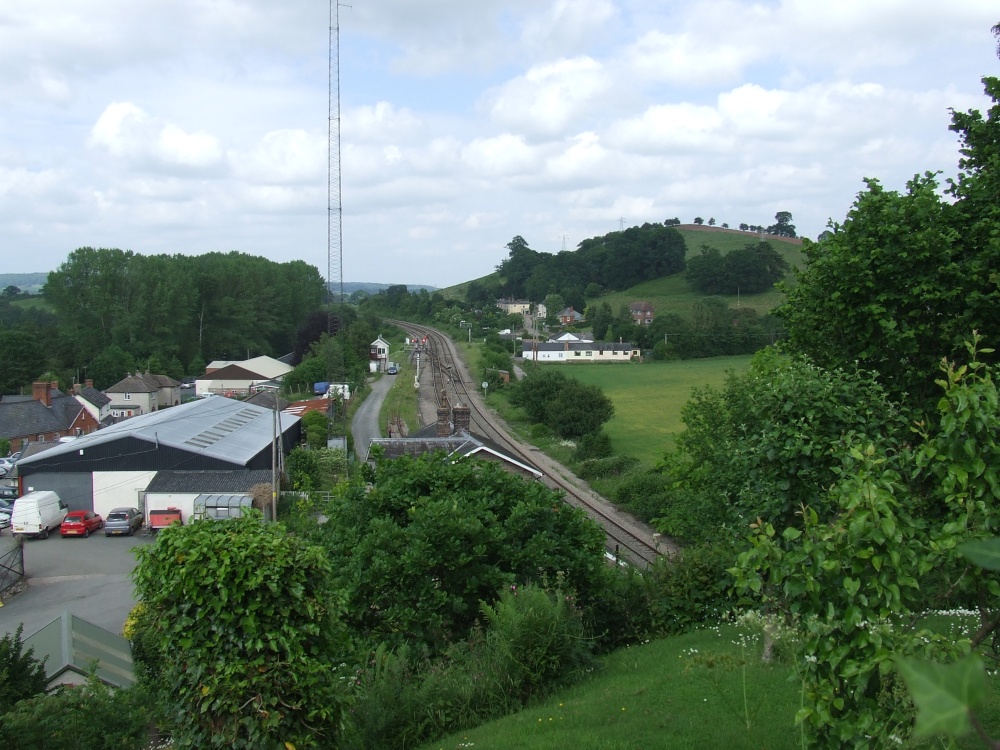 Photograph of Pontrilas view from Railway Bridge