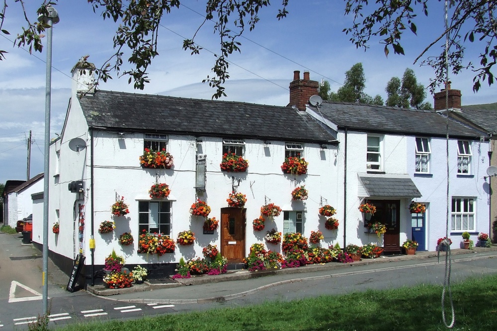 Swan Inn, Crickhowell Floral Display 2010