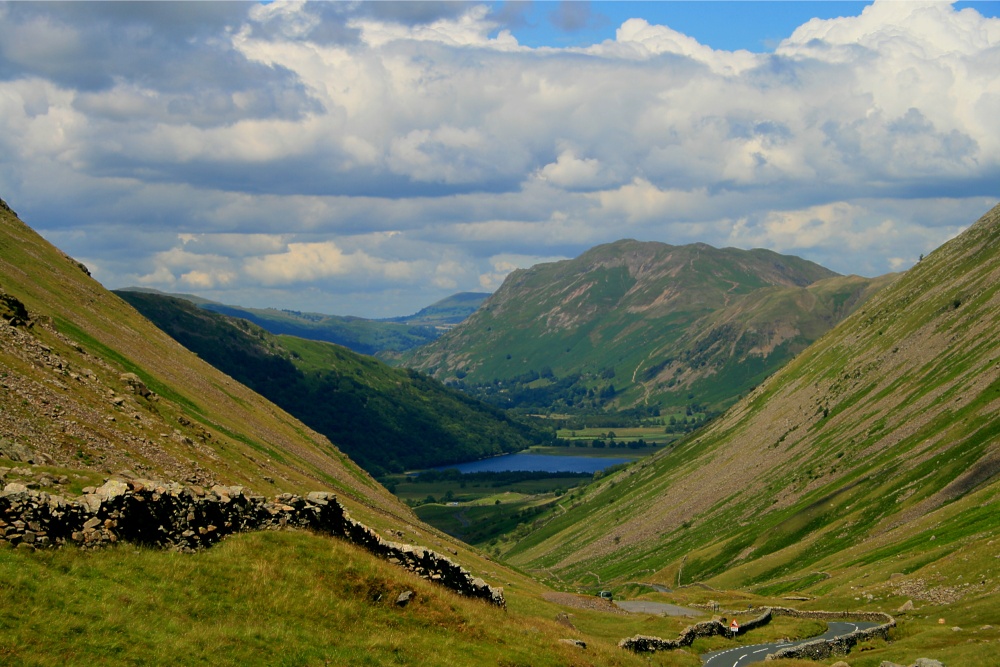 Kirkstone Pass, Cumbria. Brotherswater is in the distance.