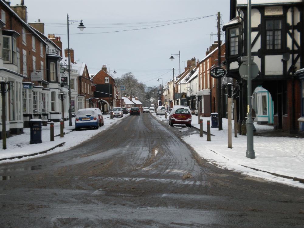 High Street covered in snow