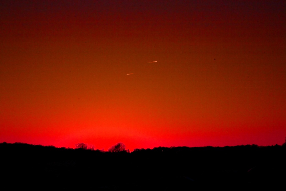 Sunset December 24th 2010 over Wharton Park Golf Course