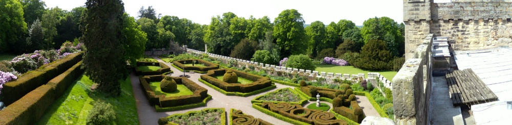 Chillingham Castle gardens