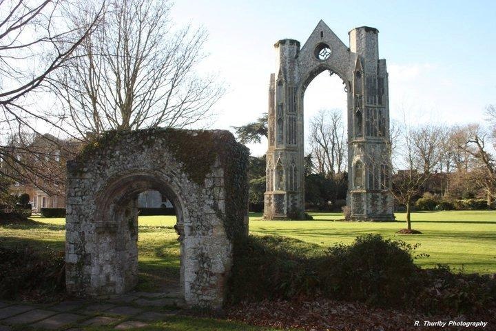 Abbey Ruins photo by Raymond Thurlby