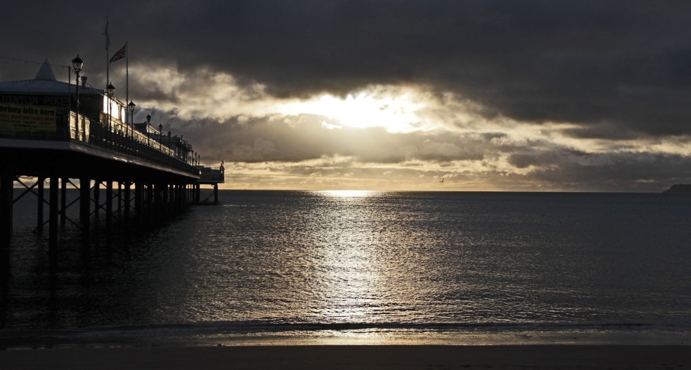 Photograph of Paignton pier this morning