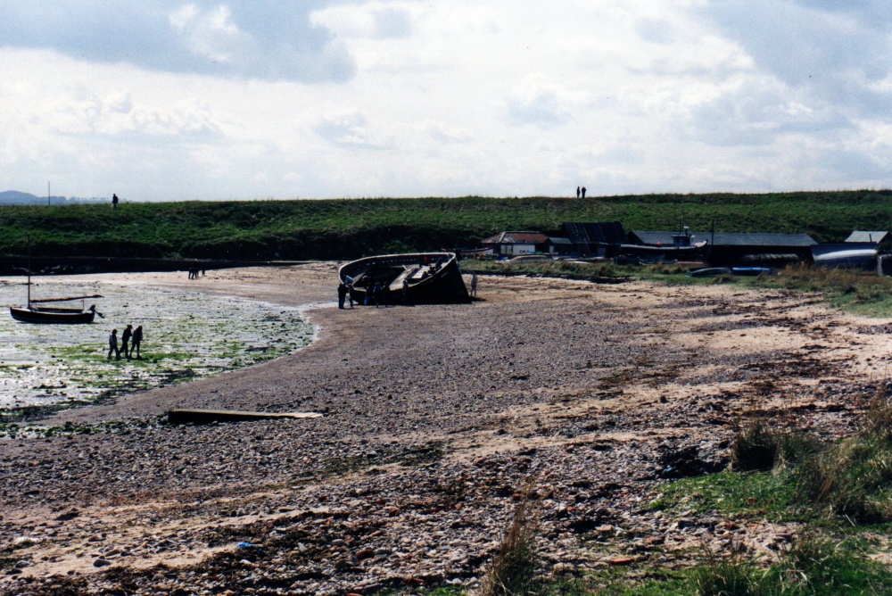 Boat wreck on the beach