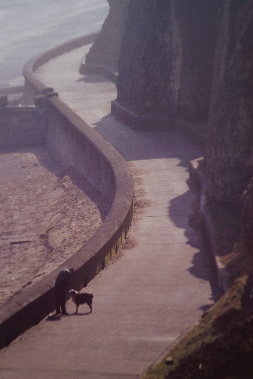 Sea defence walk