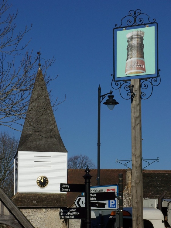 Church Clock, Crown and Confusion at the Squareabout.