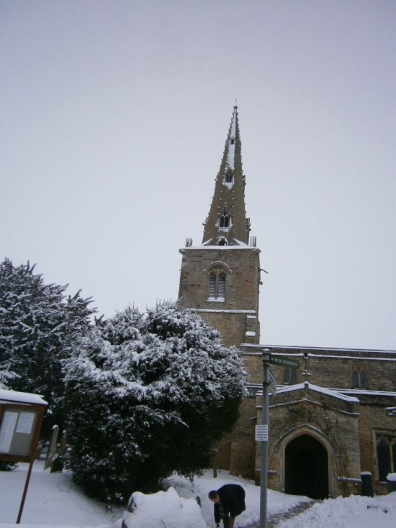 Podington Snow scene