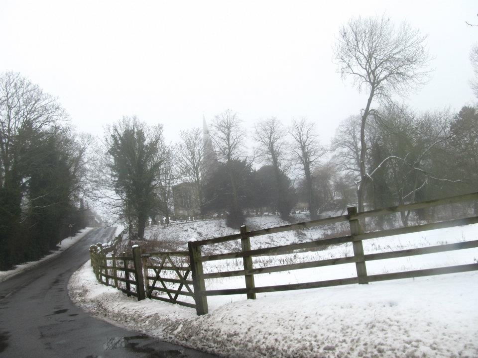 Podington winter view