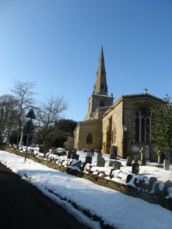 Podington Snow scene