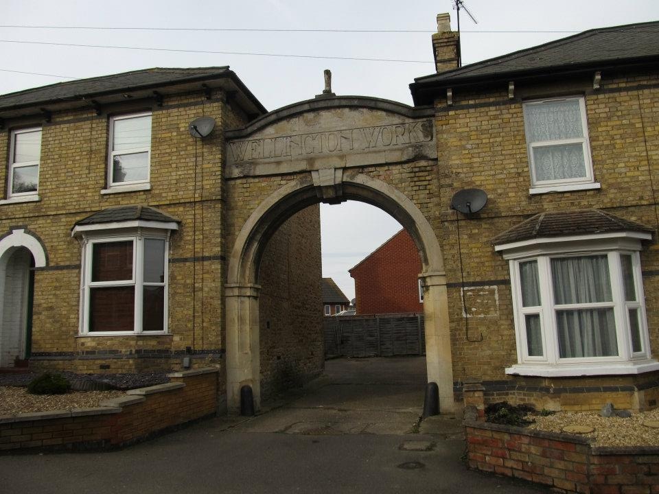 Raunds Old factory entrance