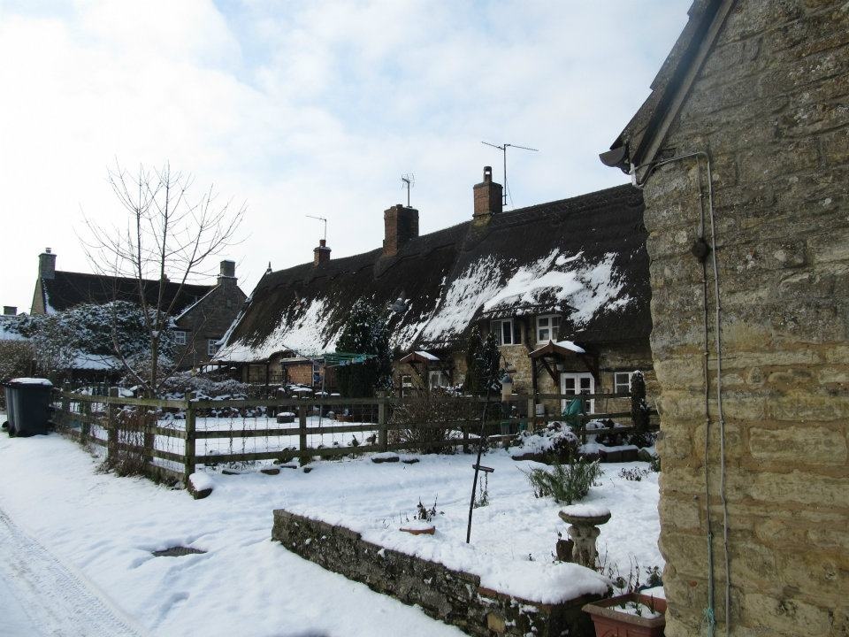 Podington winter view